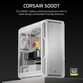 Torre PC Corsair 5000T Mid Tower EATX Cristal Templado USB-C Blanca