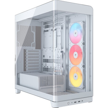Torre PC Torre Corsair 4500X RS-R ARGB Cristal Templado Blanco Midi Tower 3x120mm USB-C