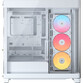 Torre PC Torre Corsair 4500X RS-R ARGB Cristal Templado Blanco Midi Tower 3x120mm USB-C