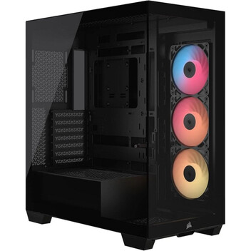 Torre PC Caja PC Corsair 3500X RS-R ARGB Semitorre Negro 3 Ventiladores Vidrio Templado