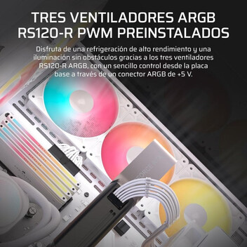 Torre PC Caja PC CORSAIR 3500X RS-R ARGB Semitorre Blanco 3 Ventiladores Vidrio Templado Torre PC Caja PC CORSAIR 3500X RS-R ARGB Semitorre Blanco 3 Ventiladores Vidrio Templado