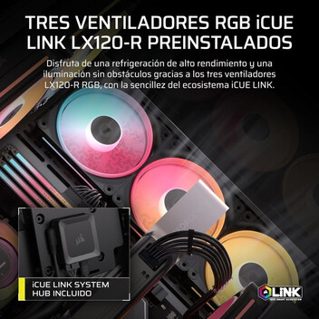 Torre PC Corsair 3500X LX-R RGB Vidrio Templado 3x Ventiladores Soporte E-ATX Gestión Avanzada de Ca Torre PC Corsair 3500X LX-R RGB Vidrio Templado 3x Ventiladores Soporte E-ATX Gestión Avanzada de Ca
