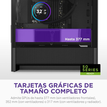 Torre PC Torre NZXT H3 Flow Negro Vidrio Templado Micro ATX Mini-ITX Midi Tower Torre PC Torre NZXT H3 Flow Negro Vidrio Templado Micro ATX Mini-ITX Midi Tower