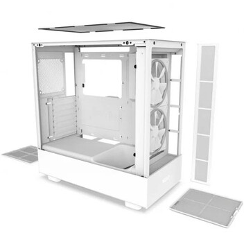 NZXT H5 Elite Cristal Templado USB-C/3.1 Blanca NZXT H5 Elite Cristal Templado USB-C/3.1 Blanca