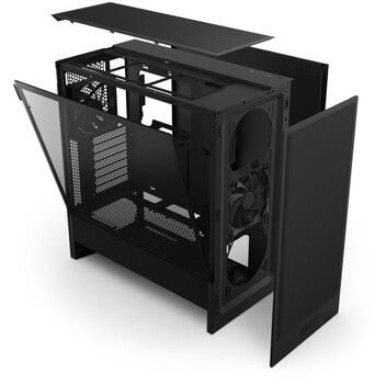 Torre PC NZXT H5 Flow 2024 Midi Tower E-ATX Cristal Templado USB-C Negra