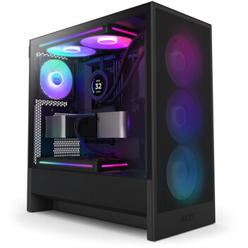 Torre PC NZXT H5 Flow RGB 2024 Midi Tower E-ATX Cristal Templado USB-C Negra