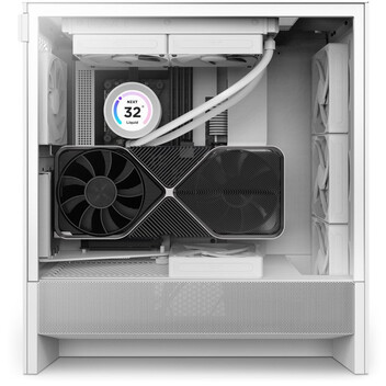 Torre PC NZXT H5 Flow 2024 Midi Tower E-ATX Cristal Templado USB-C Blanca Torre PC NZXT H5 Flow 2024 Midi Tower E-ATX Cristal Templado USB-C Blanca