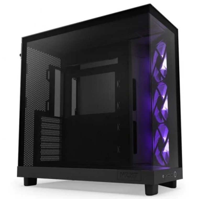 NZXT H6 Flow RGB Mid Tower Cristal Templado USB-C Negra