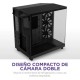 NZXT H6 Flow RGB Mid Tower Cristal Templado USB-C Negra