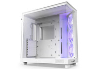 NZXT H6 Flow RGB Mid Tower Cristal Templado USB-C Blanca