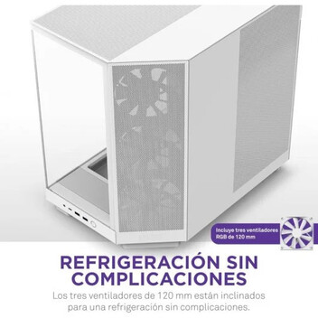 NZXT H6 Flow RGB Mid Tower Cristal Templado USB-C Blanca NZXT H6 Flow RGB Mid Tower Cristal Templado USB-C Blanca