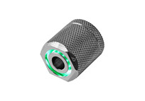 Nanoxia CoolForce LED Fitting 16/13 Green Nickel Rosca Exterior LED para Tubos de Refrigeración