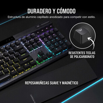 Corsair K70 RGB Pro Teclado Mecánico Gaming Switch Cherrry MX Red Negro