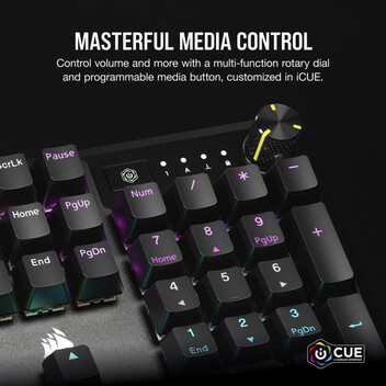 Corsair K70 CORE Teclado Mecánico Gaming RGB Switch MLX Red Negro Corsair K70 CORE Teclado Mecánico Gaming RGB Switch MLX Red Negro
