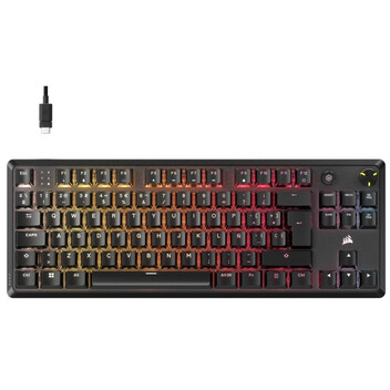 Corsair K70 CORE TKL Teclado Mecánico Gaming RGB Switch MLX Red v2 Negro