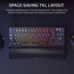 Corsair K70 PRO TKL Teclado Mecánico Gaming RGB Switch MLX Negro