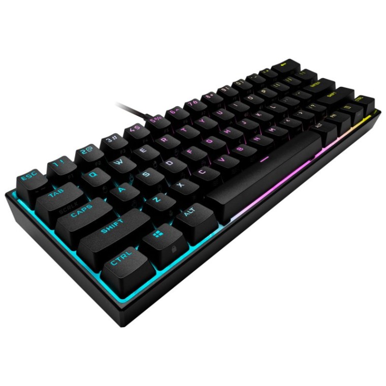 Corsair K65 Mini Teclado Mecánico Gaming RGB Switch Cherry MX Red Negro