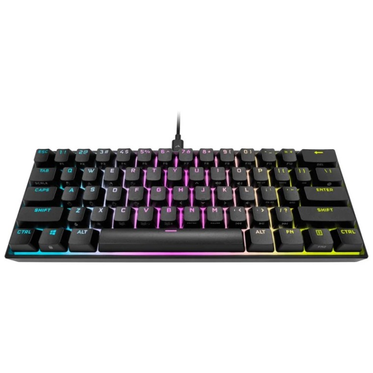 Corsair K65 Mini Teclado Mecánico Gaming RGB Switch Cherry MX Speed Negro