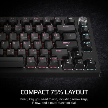 Corsair K65 PLUS WIRELESS 75% Teclado Mecánico Gaming Inalámbrico Bluetooth Switch MLX Fusion Negro