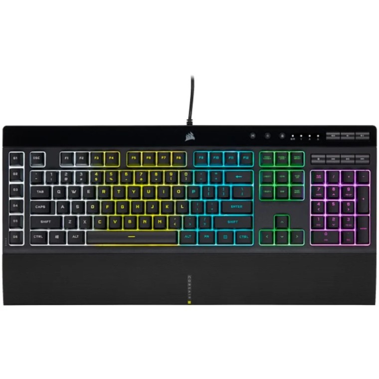 Corsair K55 RGB PRO teclado USB AZERTY Francés Negro