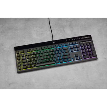 Corsair K55 RGB PRO teclado USB AZERTY Francés Negro