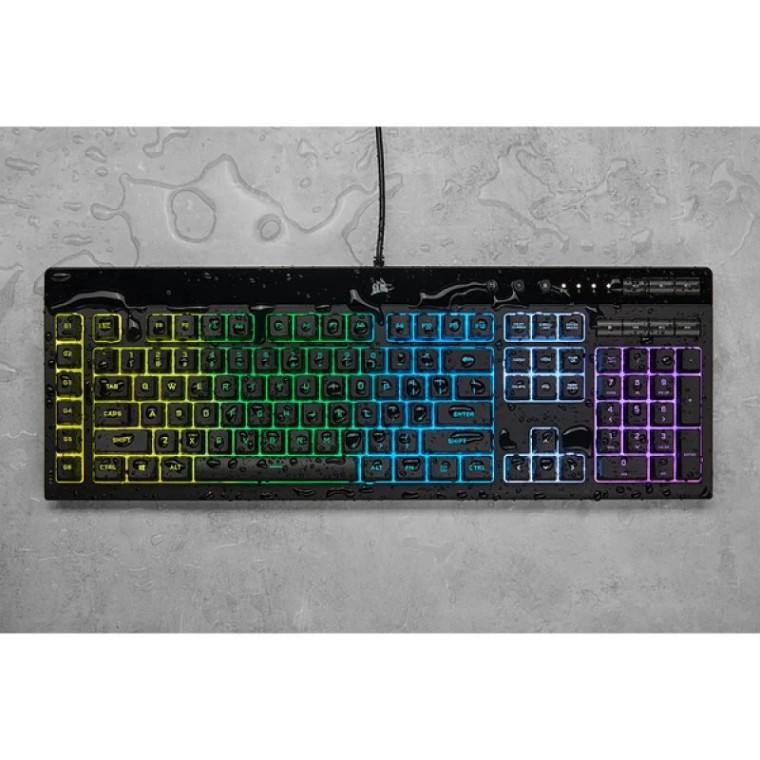 Corsair K55 RGB PRO teclado USB AZERTY Francés Negro