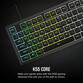Corsair K55 CORE RGB Teclado Gaming Retroiluminado Negro Corsair K55 CORE RGB Teclado Gaming Retroiluminado Negro