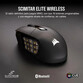 Corsair Scimitar Elite Wireless Ratón Óptico Gaming Inalámbrico MOBA/MMO 26000DPI