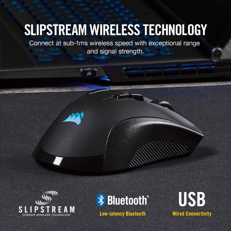 Corsair Ironclaw RGB Wireless Ratón Gaming 18000DPI