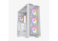 Torre PC Caja Gaming Hiditec H2 Air ARGB Blanca E-ATX 4 Ventiladores Cristal Templado