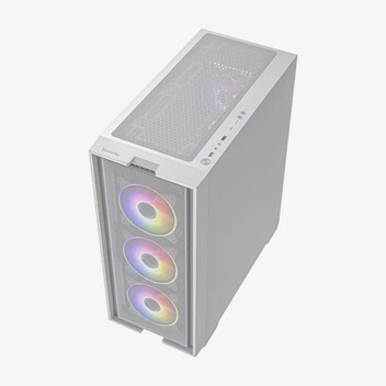 Torre PC Caja Gaming Hiditec H2 Air ARGB Blanca E-ATX 4 Ventiladores Cristal Templado Torre PC Caja Gaming Hiditec H2 Air ARGB Blanca E-ATX 4 Ventiladores Cristal Templado