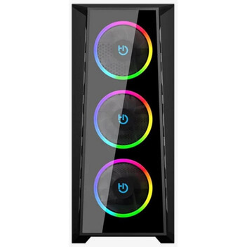 Torre PC Caja Hiditec MH12 Glass E-ATX ARGB 4 Ventiladores Cristal Templado USB-C Negra Torre PC Caja Hiditec MH12 Glass E-ATX ARGB 4 Ventiladores Cristal Templado USB-C Negra