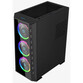 Torre PC Caja Hiditec MH12 Glass E-ATX ARGB 4 Ventiladores Cristal Templado USB-C Negra Torre PC Caja Hiditec MH12 Glass E-ATX ARGB 4 Ventiladores Cristal Templado USB-C Negra