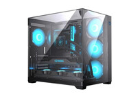 Torre PC Caja Gaming Hiditec SKY Triple Cristal Templado ATX Semitorre Alta Refrigeración ARGB