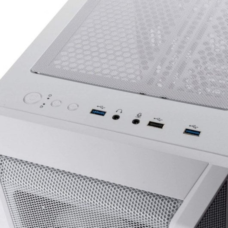 Kolink Citadel Mesh RGB Cristal Templado USB 3.0 Blanca