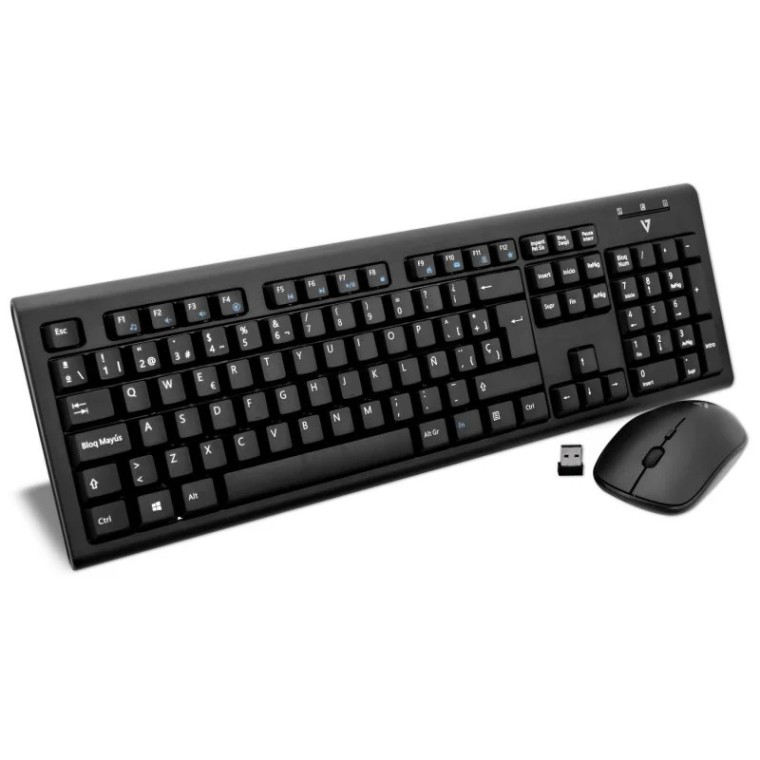 V7 CKW200ES Combo Teclado + Ratón Inalámbricos