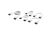 Corsair iCUE LINK Cable Kit con Conectores Rectos Blanco