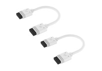 Corsair iCUE LINK Cable 2x 100mm con Conectores Rectos Blanco