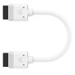 Corsair iCUE LINK Cable 2x 100mm con Conectores Rectos Blanco