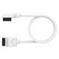 Corsair iCUE LINK Cable 1x 600mm con Conector Rectos/Slim 90° Blanco