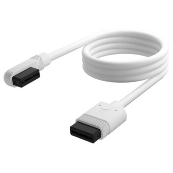 Corsair iCUE LINK Cable 1x 600mm con Conector Rectos/Slim 90° Blanco