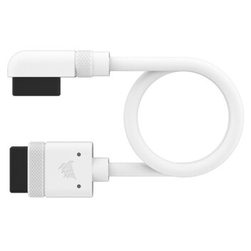 Corsair iCUE LINK Cable 2x 200mm con Conectores Rectos/Slim 90° Blanco