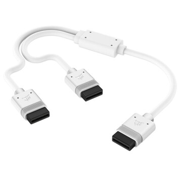 Corsair iCUE LINK Cable 1x 600mm Y-Cable con Conectores Rectos Blanco Corsair iCUE LINK Cable 1x 600mm Y-Cable con Conectores Rectos Blanco