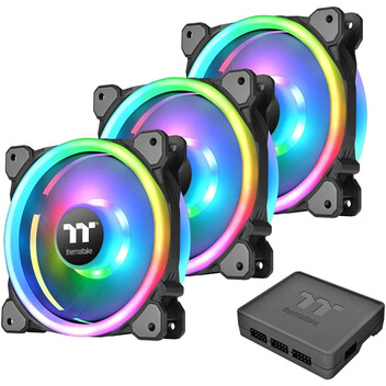 Thermaltake Riing Trio 14 LED RGB TT Pack de 3 Ventiladores 140mm Thermaltake Riing Trio 14 LED RGB TT Pack de 3 Ventiladores 140mm