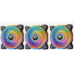 Thermaltake Riing Quad 14 RGB Radiator Pack 3 Ventiladores Edición Premium Negro Thermaltake Riing Quad 14 RGB Radiator Pack 3 Ventiladores Edición Premium Negro