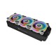 Thermaltake Riing Quad 12 RGB Radiator Pack 3 Ventiladores Edición Premium Blanco