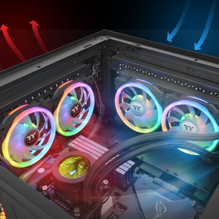 Thermaltake SWAFAN 12 RGB Paquete de 3 Ventiladores 120mm