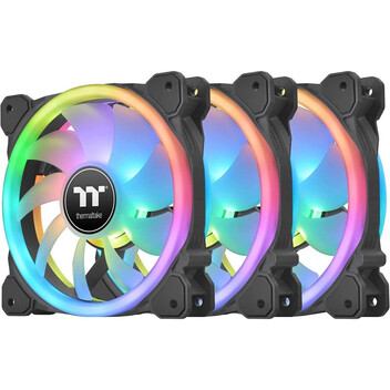 Thermaltake SWAFAN 14 RGB Paquete de 3 Ventiladores 140mm Thermaltake SWAFAN 14 RGB Paquete de 3 Ventiladores 140mm