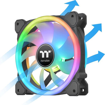 Thermaltake SWAFAN 14 RGB Paquete de 3 Ventiladores 140mm Thermaltake SWAFAN 14 RGB Paquete de 3 Ventiladores 140mm