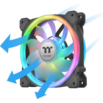 Thermaltake SWAFAN 14 RGB Paquete de 3 Ventiladores 140mm Thermaltake SWAFAN 14 RGB Paquete de 3 Ventiladores 140mm